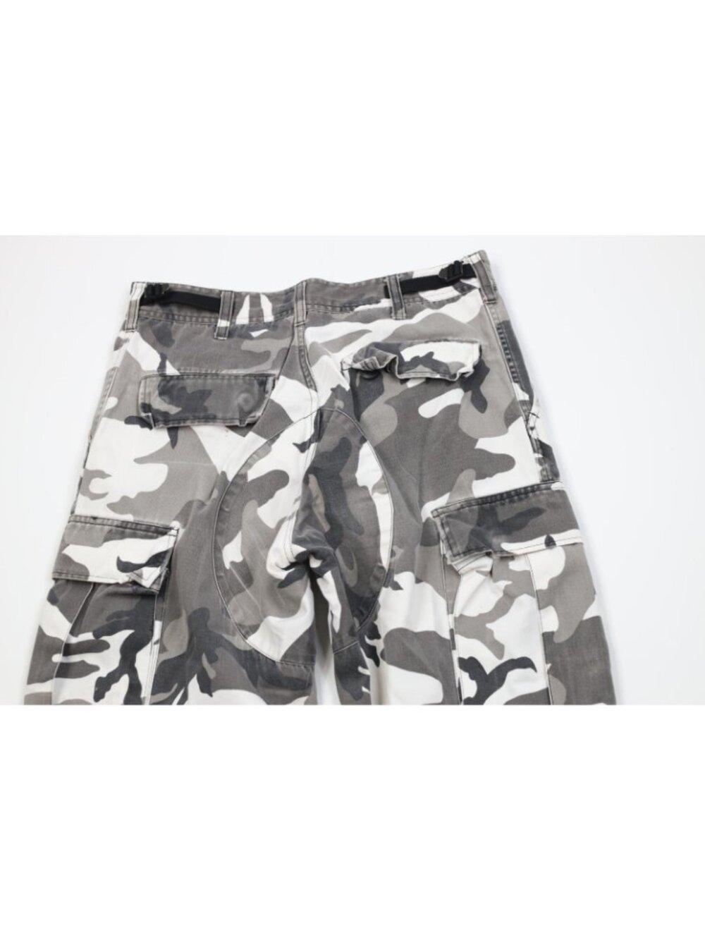 Vtg Rothco Mens Small Long Distressed BDU Camouflage Military Cargo Pants USA - Picture 13 of 16